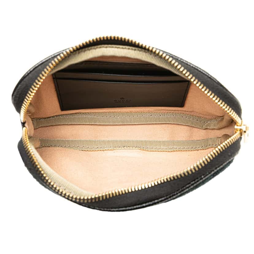 Gucci Small Suede Ophidia Belt Bag Blue Leather Good condition - Model View