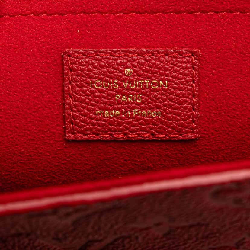 Louis Vuitton Monogram Empreinte Saint Sulpice BB Red Leather Very good condition - Box View