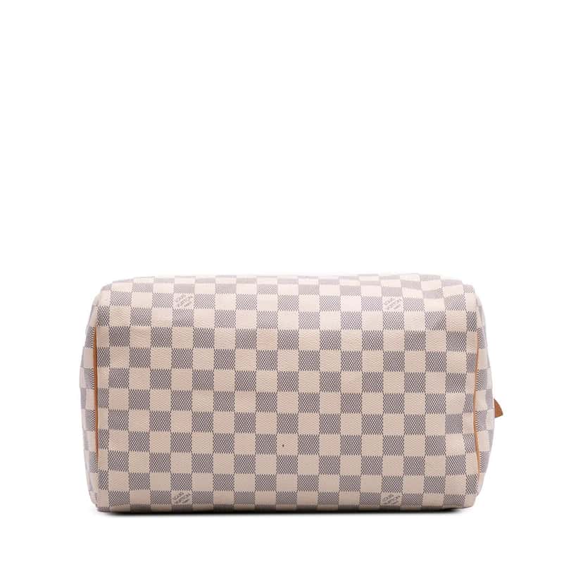 Louis Vuitton Damier Azur Speedy 30 White Canvas Good condition - Inside View