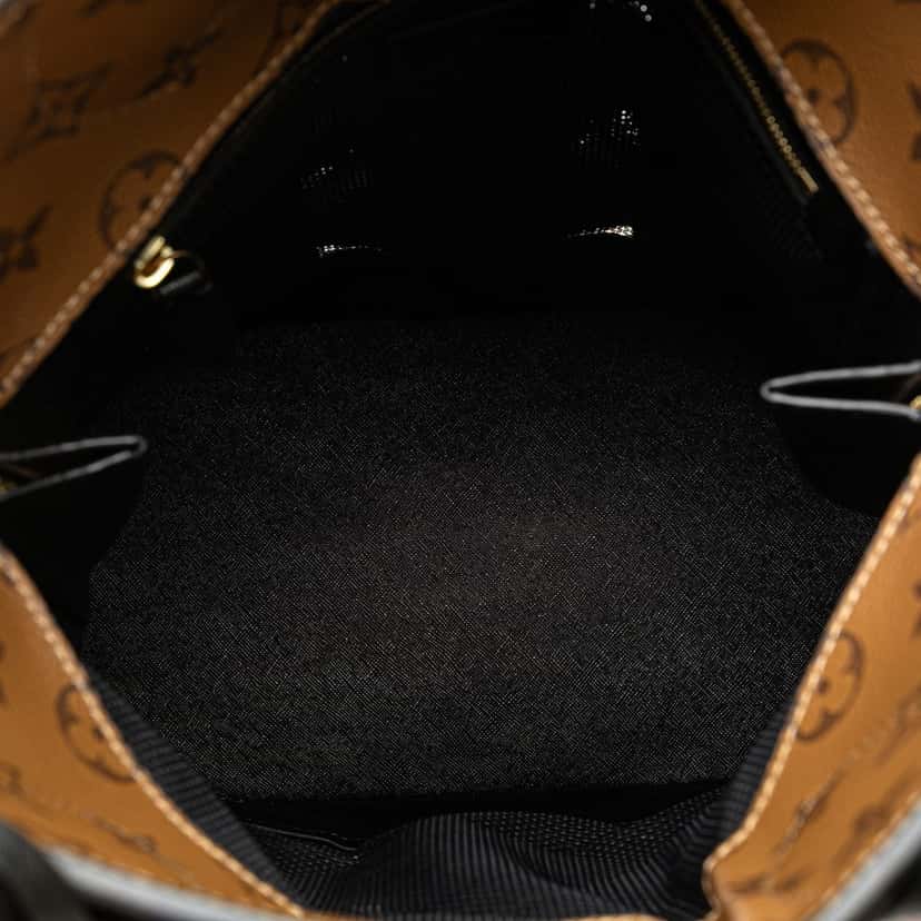 Louis Vuitton Monogram Reverse Tressage Tote MM Brown Canvas Good condition - Model View