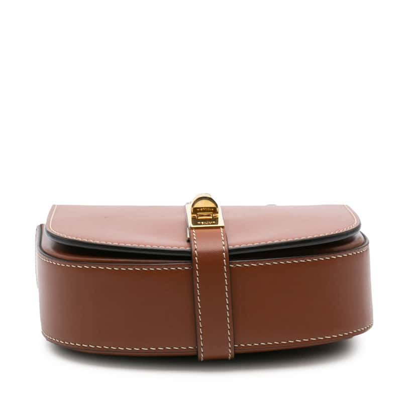 Celine Small Leather Besace 16 Wallet On Chain Brown Leather Very good condition - Inside View