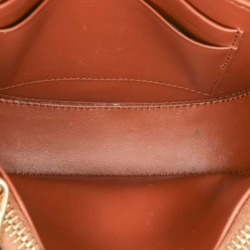 Celine Small Leather Besace 16 Wallet On Chain Brown Leather Very good condition - Box View