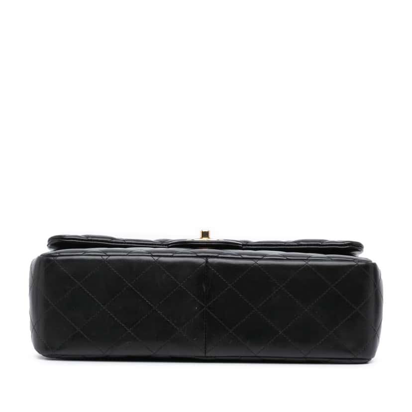 Chanel Jumbo Classic Lambskin Double Flap Black Leather Good condition - Inside View