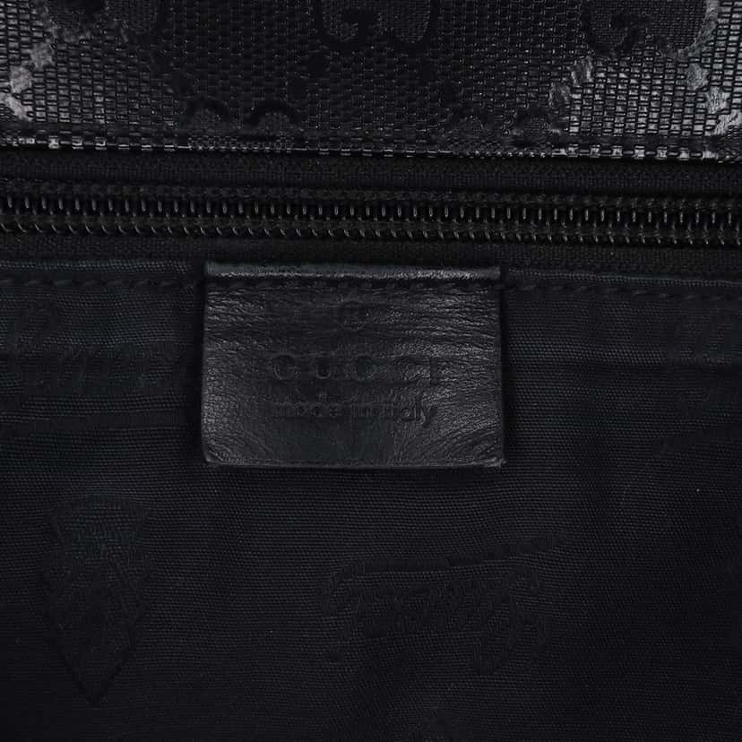 Gucci GG Imprime Crossbody Black Canvas Fair condition - Box View
