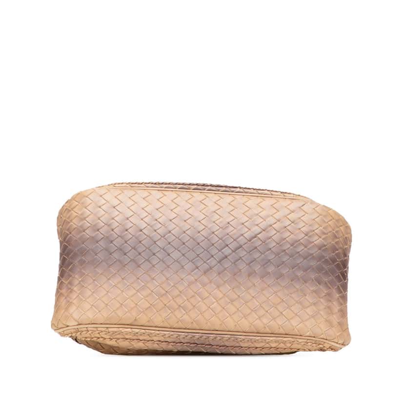 Bottega Veneta Small Nappa Gradient Intrecciato Handbag Brown Leather Good condition - Inside View
