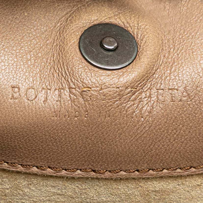 Bottega Veneta Small Nappa Gradient Intrecciato Handbag Brown Leather Good condition - Box View