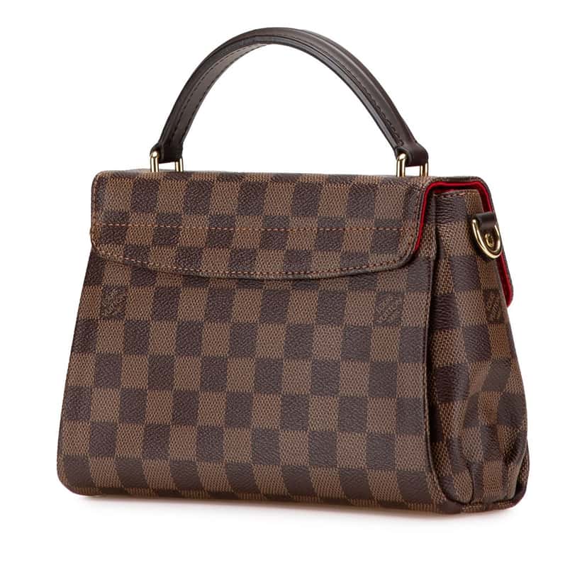 Louis Vuitton Damier Ebene Croisette Brown Canvas Good condition - Back View