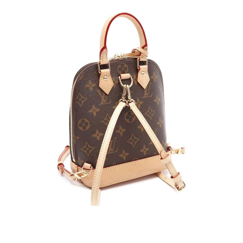 Louis Vuitton Monogram Alma Backpack Brown Canvas Good condition - Back View