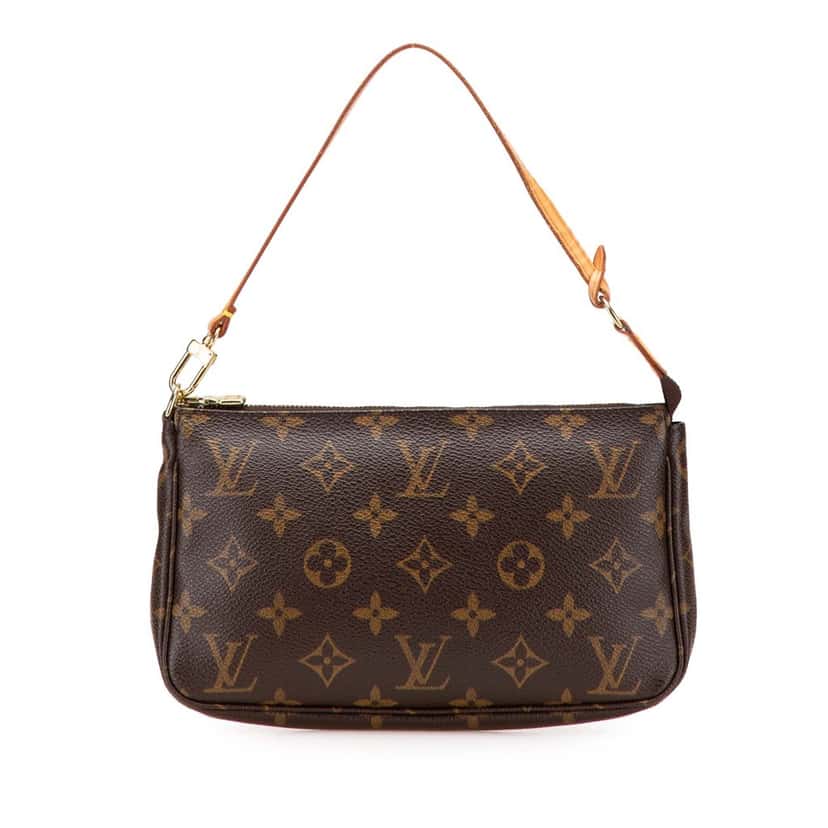 Louis Vuitton Monogram Pochette Accessoires Brown Canvas Good condition - Front View