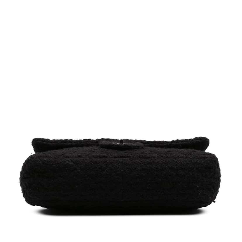 Chanel Jumbo Reissue 2.55 Quilted Tweed Easy Messenger Flap Black Tweed Good condition - Inside View