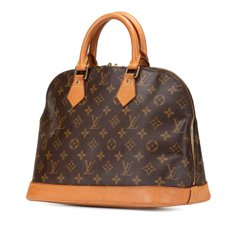 Louis Vuitton Monogram Alma PM Brown Canvas Good condition - Back View