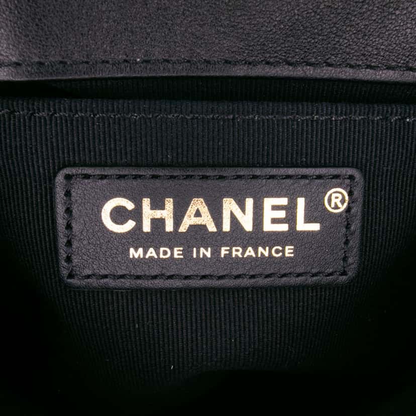 Chanel Mini Quilted Velvet Place Vendome Single Flap Black Velvet Good condition - Box View
