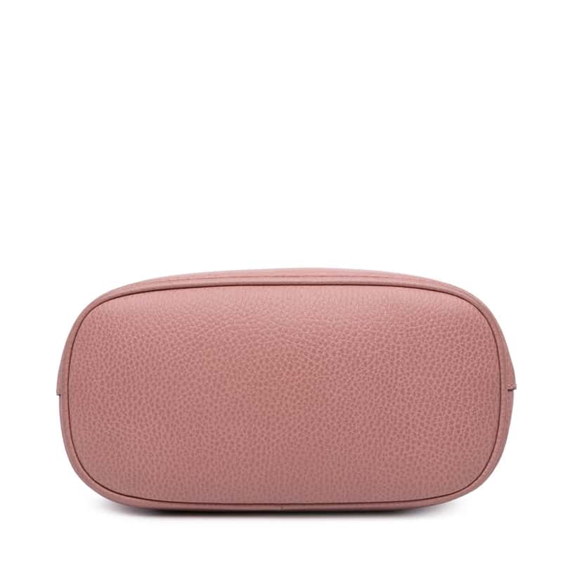 Gucci Mini Leather GG Charm Dome Satchel Pink Leather Very good condition - Inside View