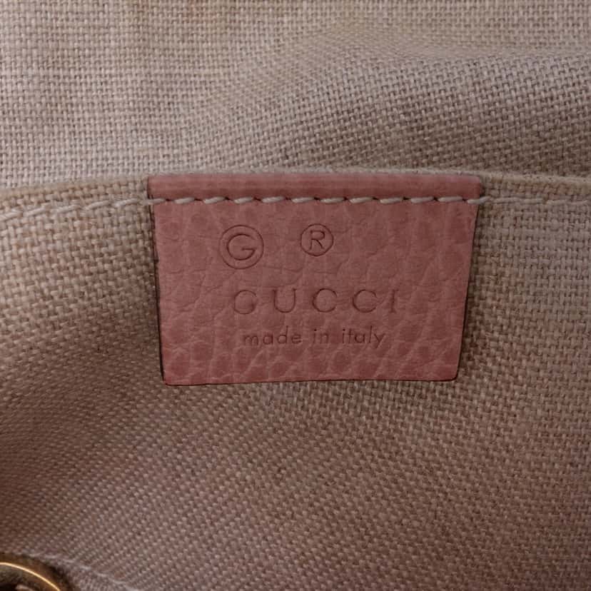 Gucci Mini Leather GG Charm Dome Satchel Pink Leather Very good condition - Box View