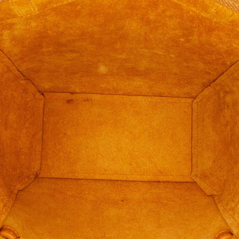 Celine Nano Grained Calfskin Belt Bag Yellow Leather Good condition - Model View