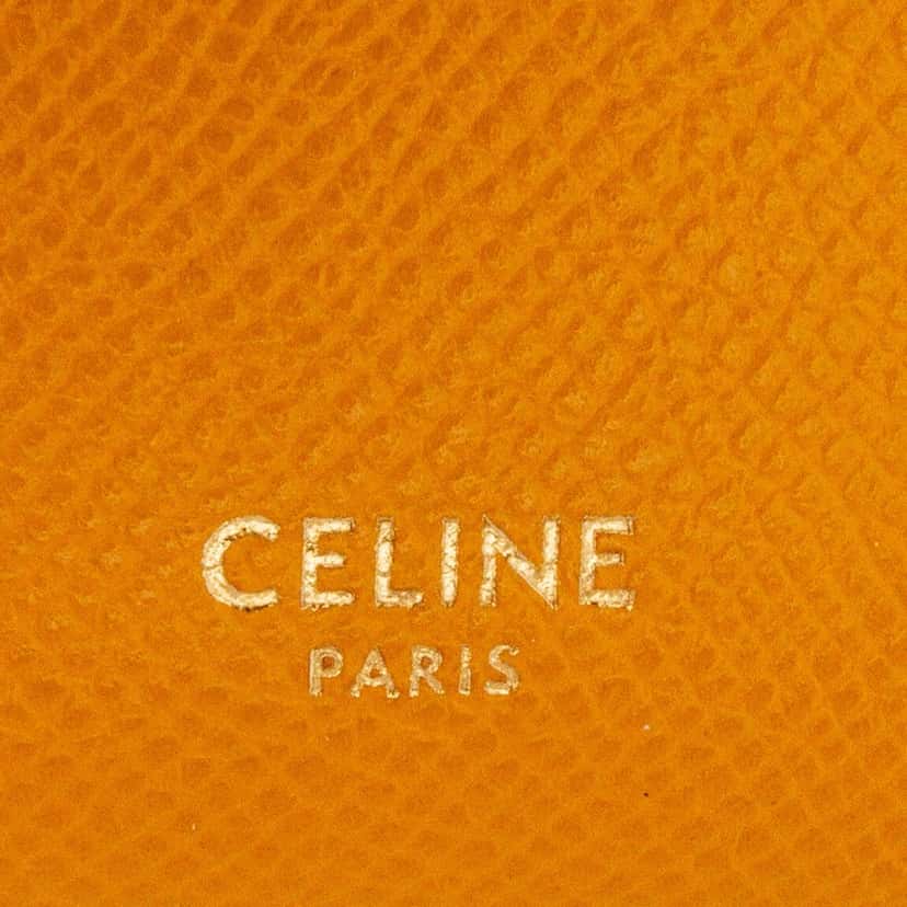 Celine Nano Grained Calfskin Belt Bag Yellow Leather Good condition - Box View