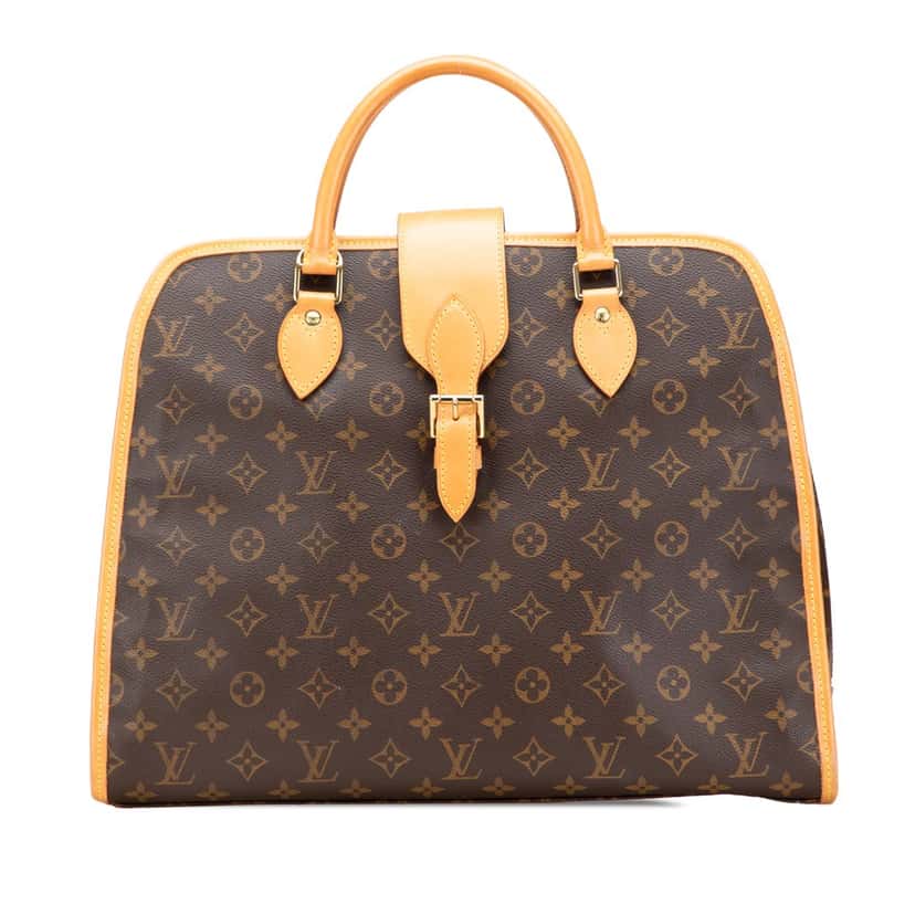 Louis Vuitton Monogram Rivoli Briefcase Brown Canvas Fair condition - Front View