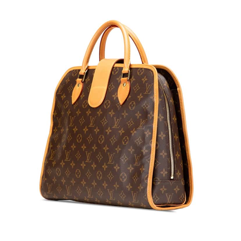 Louis Vuitton Monogram Rivoli Briefcase Brown Canvas Fair condition - Back View
