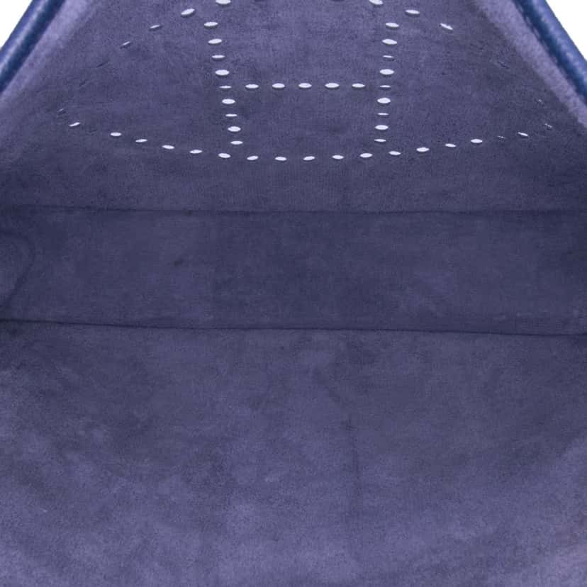 Hermès Epsom Evelyne III 33 Blue Leather Good condition - Model View