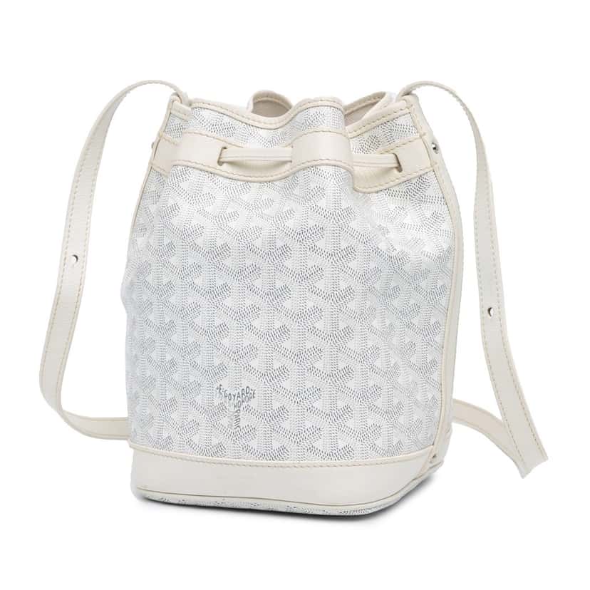 Goyard Goyardine Petit Flot White Canvas Very good condition - Back View