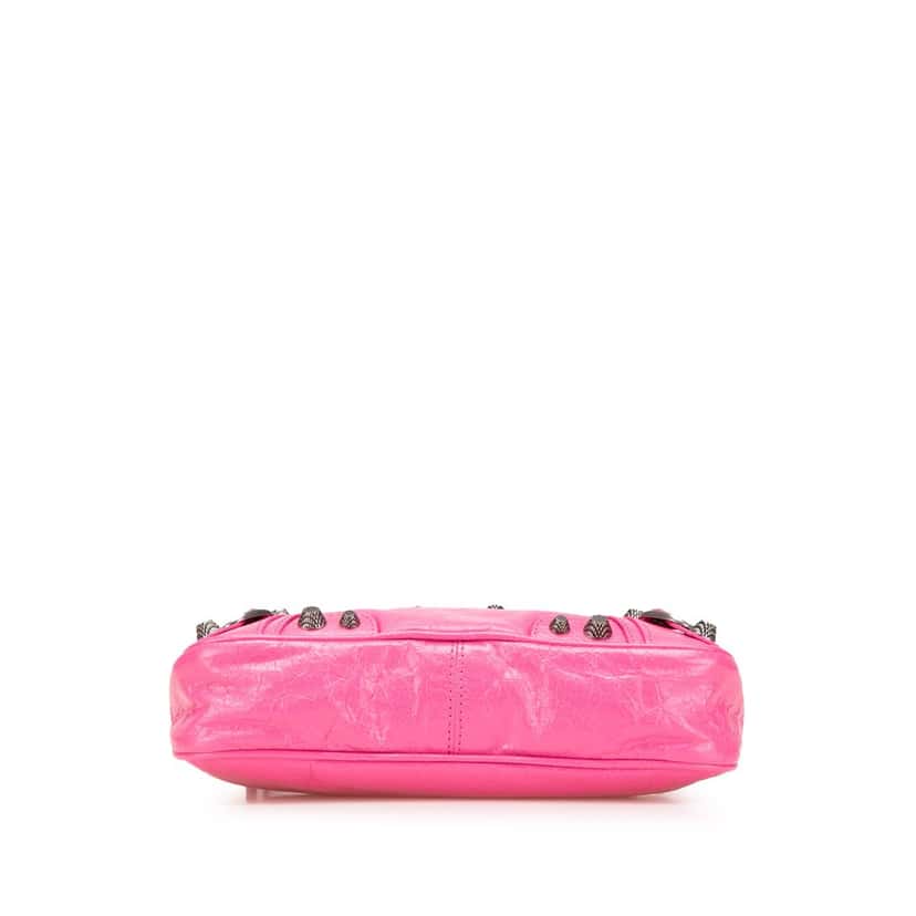 Balenciaga Small Lambskin Motocross Neo Cagole Satchel Pink Leather Good condition - Inside View