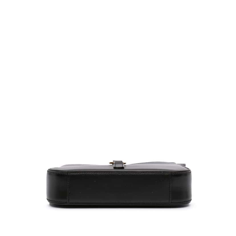 Saint Laurent Mini Calfskin Le 5 a 7 Bag Black Leather Good condition - Inside View