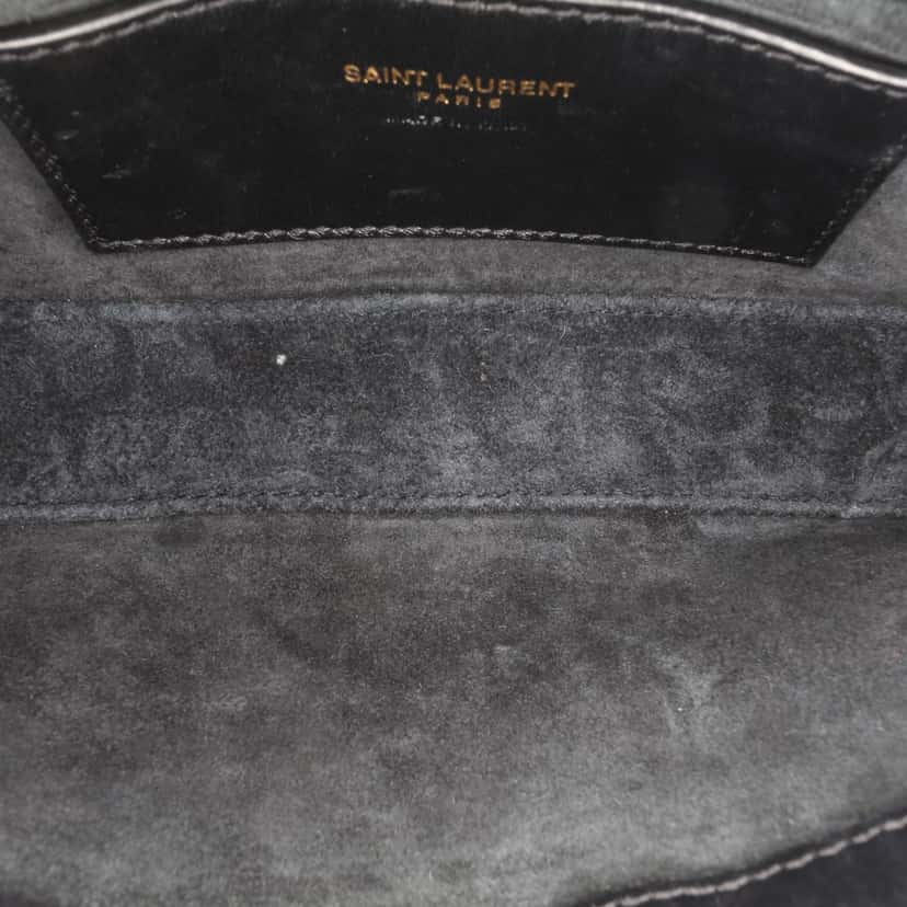 Saint Laurent Mini Calfskin Le 5 a 7 Bag Black Leather Good condition - Model View