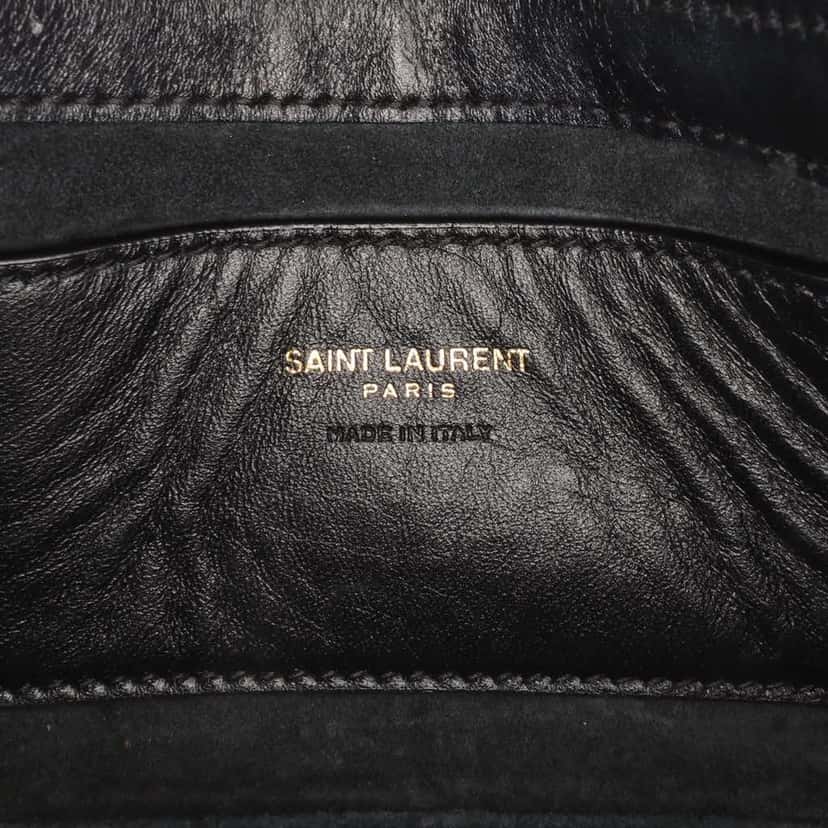 Saint Laurent Mini Calfskin Le 5 a 7 Bag Black Leather Good condition - Box View