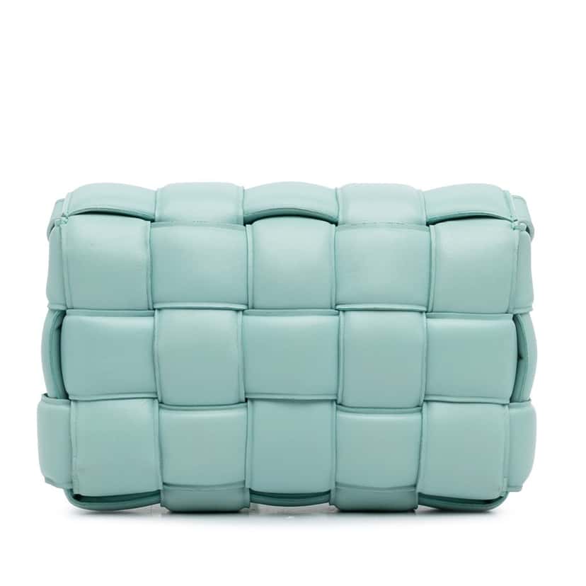 Bottega Veneta Nappa Intrecciato Padded Cassette Crossbody Blue Leather Very good condition - Model View