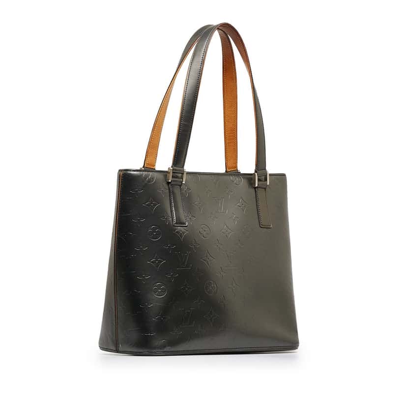 Louis Vuitton Monogram Mat Stockton Grey Leather Fair condition - Back View