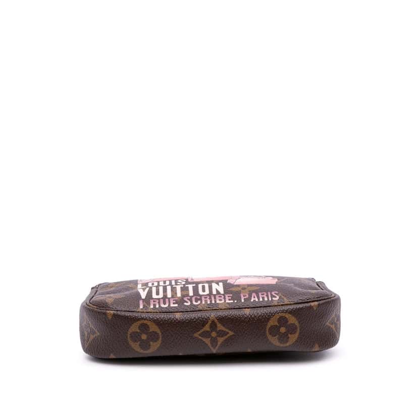 Louis Vuitton Monogram Affiche Mini Pochette Accessoires Brown Canvas Good condition - Inside View