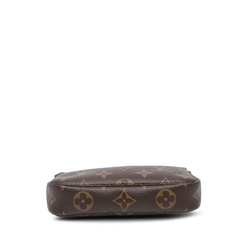 Louis Vuitton Monogram Mini Pochette Accessoires Brown Canvas Good condition - Inside View