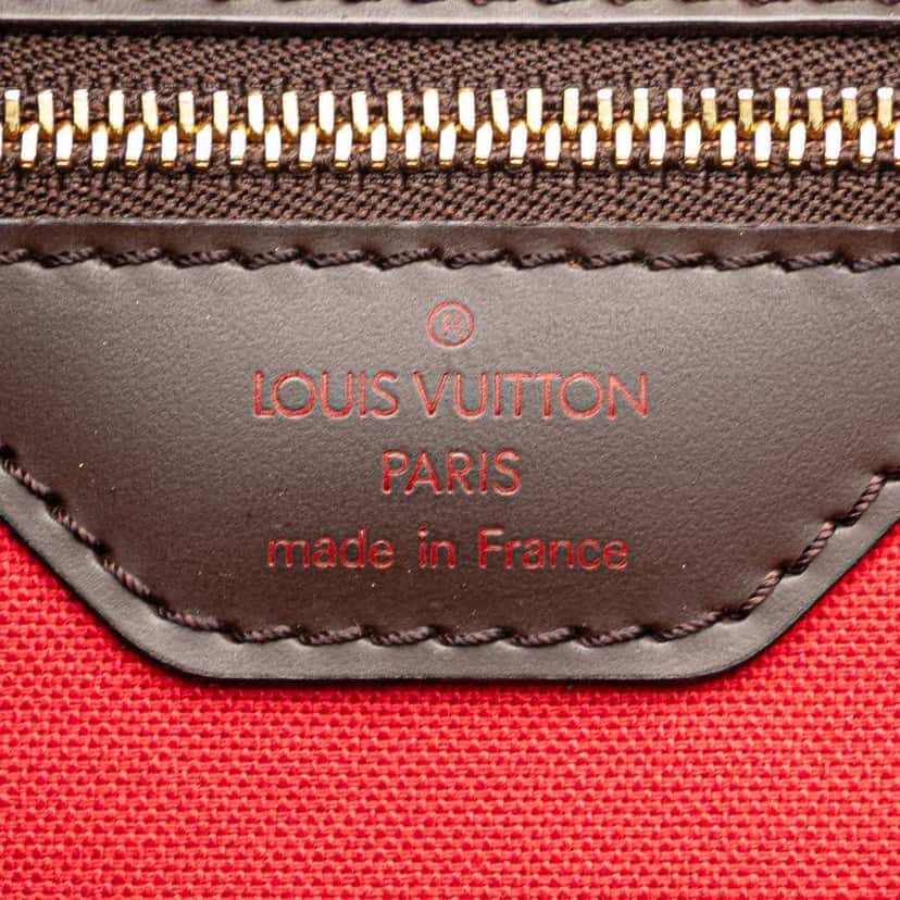 Louis Vuitton Damier Ebene Ribera GM Brown Canvas Good condition - Box View
