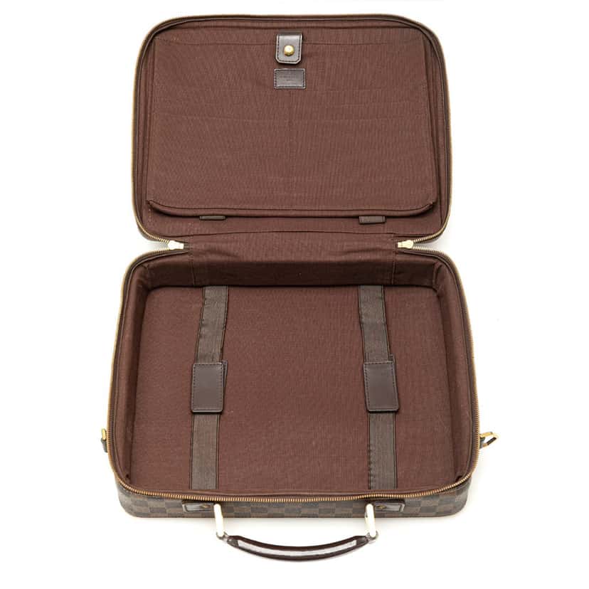 Louis Vuitton Damier Ebene Porte Ordinateur Sabana Brown Canvas Good condition - Model View