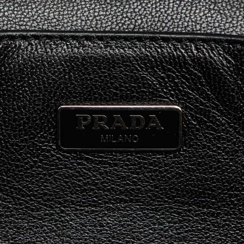 Prada Mini Saffiano Lux Sound Satchel Pink Leather Good condition - Box View