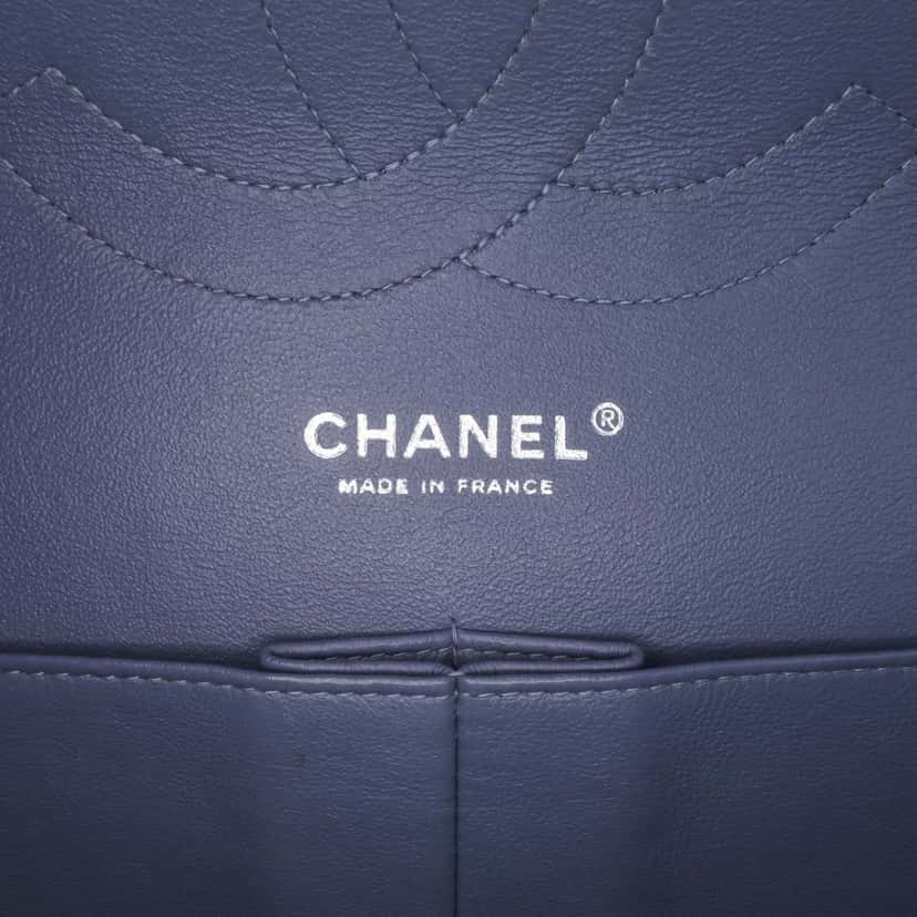 Chanel Jumbo Classic Lambskin Double Flap Purple Leather Good condition - Box View