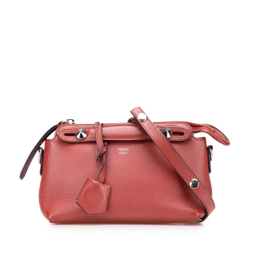 Fendi Mini Leather By The Way Satchel Red Leather Good condition - Front View