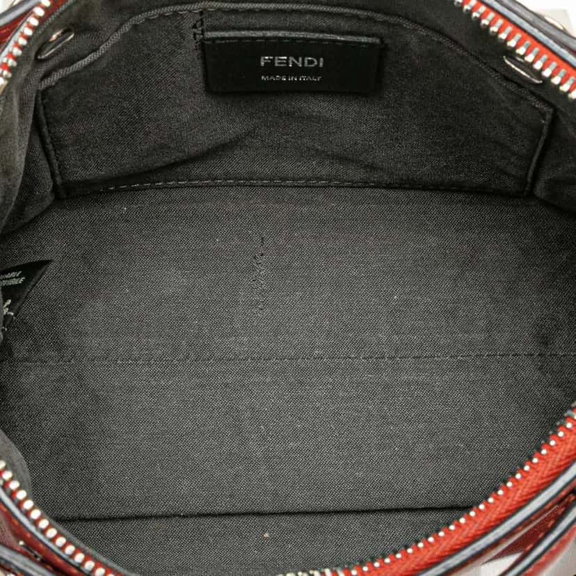 Fendi Mini Leather By The Way Satchel Red Leather Good condition - Model View