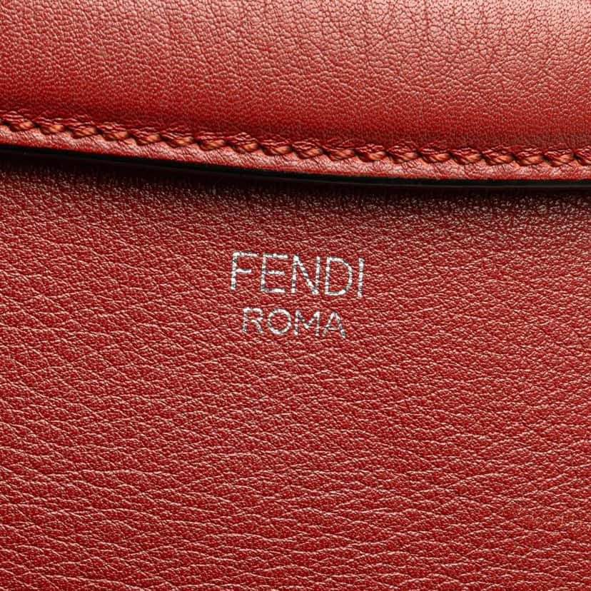 Fendi Mini Leather By The Way Satchel Red Leather Good condition - Box View