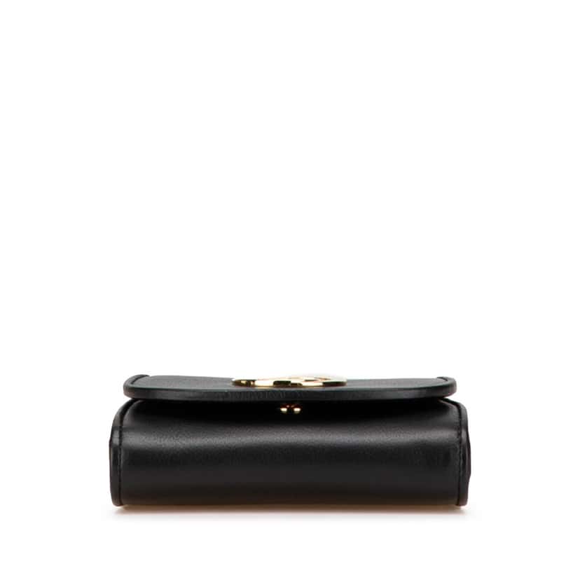 Gucci Medium Calfskin Blondie Wallet on Chain Black Leather Good condition - Inside View