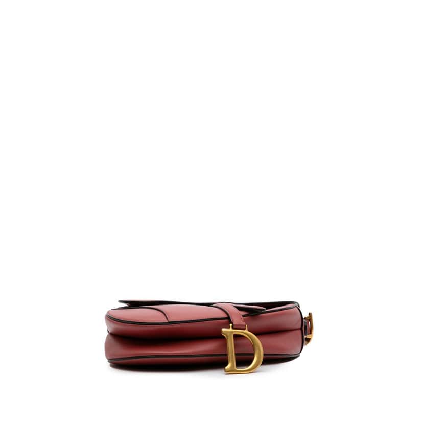 Dior Calfskin Saddle Bag Red Leather Good condition - Inside View
