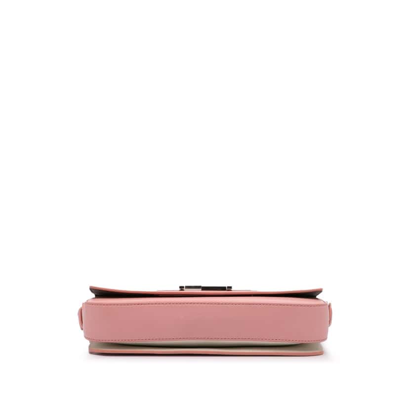 Fendi Calfskin 3Baguette Shoulder Bag Pink Leather Good condition - Inside View