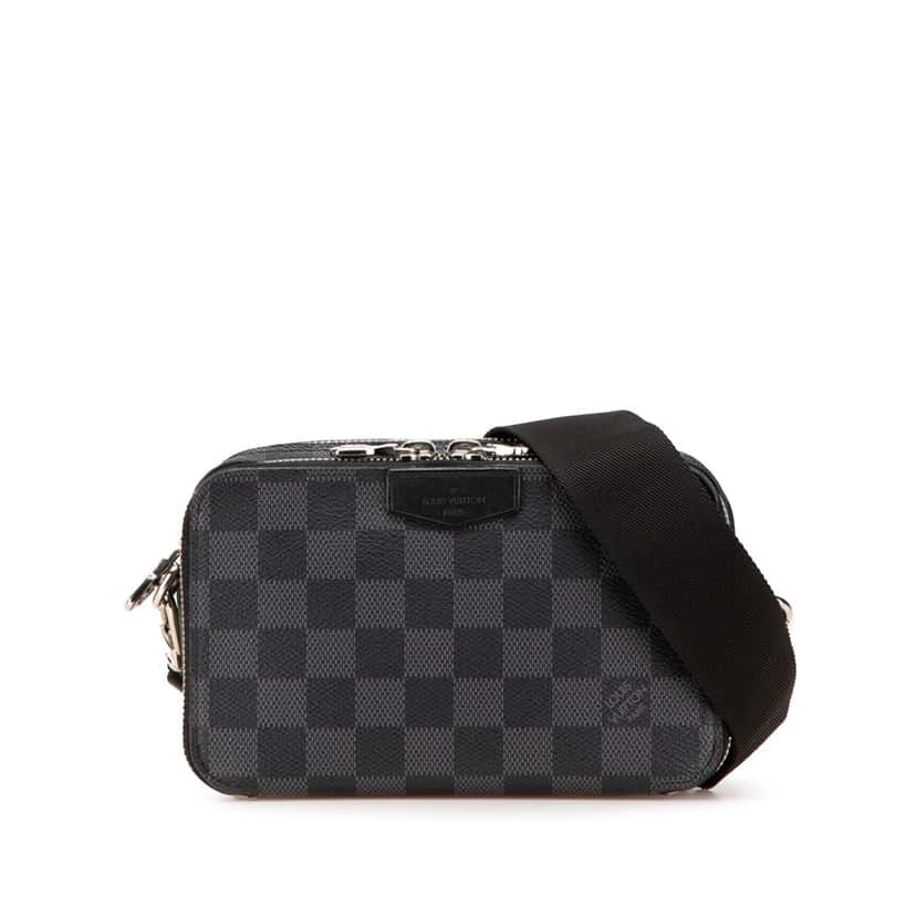 Louis Vuitton Damier Graphite Alpha Wearable Wallet Black Canvas Good condition - Front View