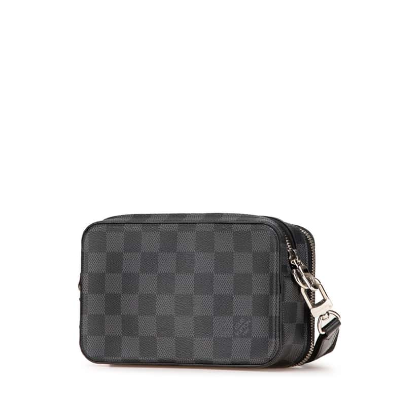 Louis Vuitton Damier Graphite Alpha Wearable Wallet Black Canvas Good condition - Back View