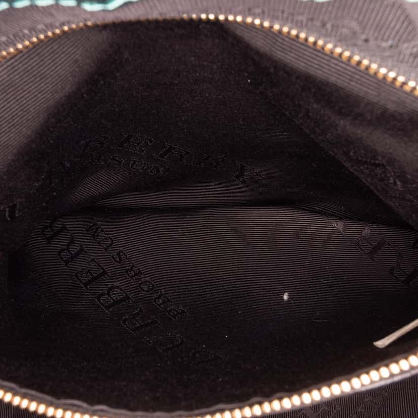 Burberry Metallic Calfskin Blaze Handbag Blue Leather Good condition - Box View