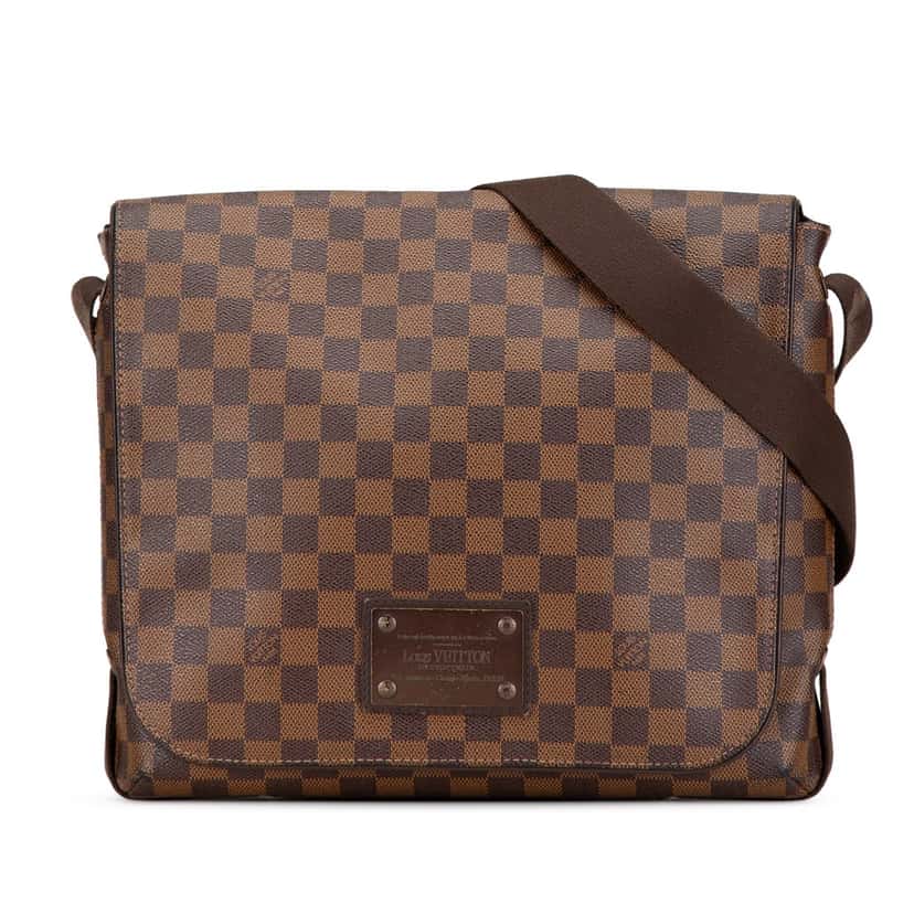 Louis Vuitton Damier Ebene Brooklyn MM Brown Canvas Good condition - Front View