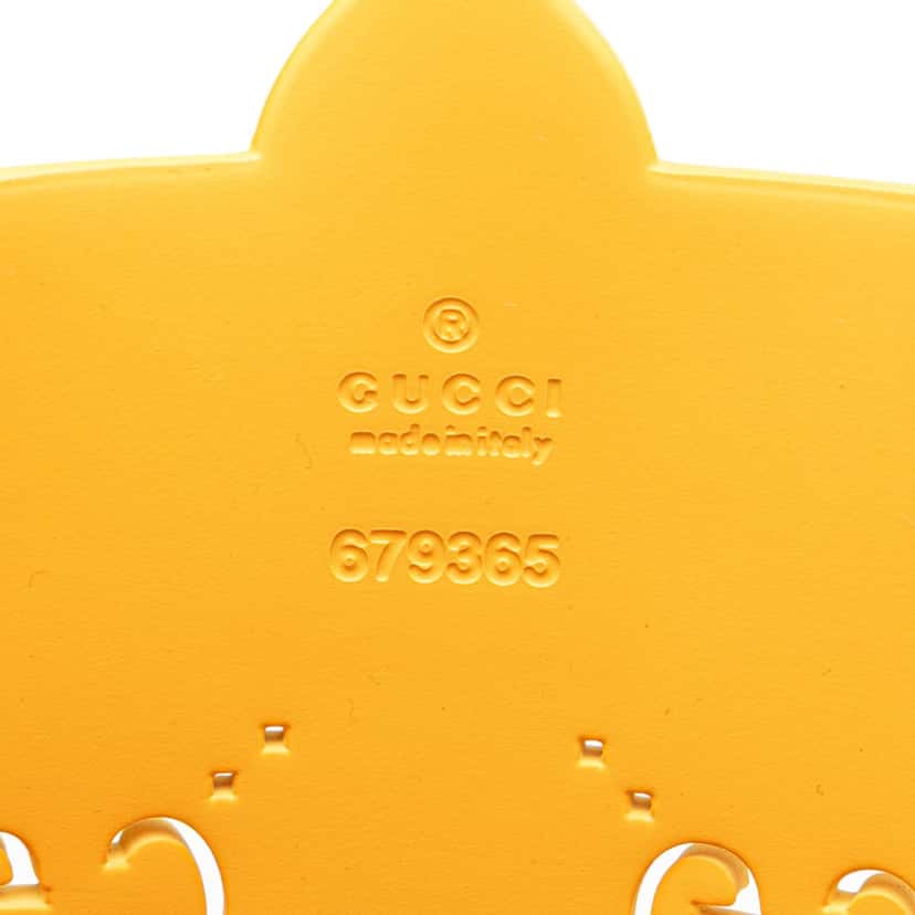 Gucci Kids GG Rubber Tote Yellow Polyester Good condition - Box View