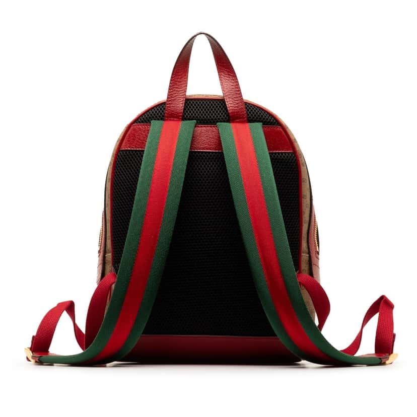 Gucci Micro GG Supreme Doraemon Backpack Brown Canvas Good condition - Inside View