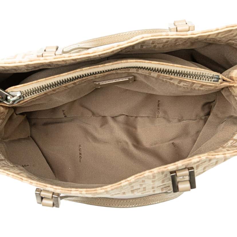 Fendi Zucchino Canvas Tote Brown Canvas Very good condition - Model View