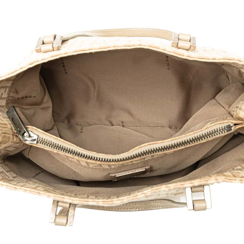 Fendi Zucchino Canvas Tote Brown Canvas Very good condition - Box View